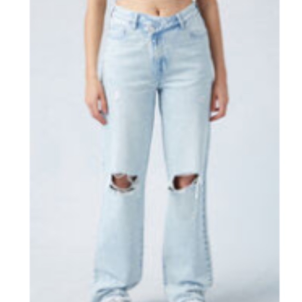 Pacsun High Waisted Crossover Jeans